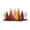 Halloween Village Accessories*Department 56 A Splendid Fall Landscape Set