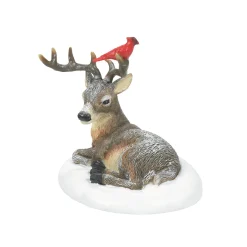 Village Accessories*Department 56 Cardinal Christmas Deer