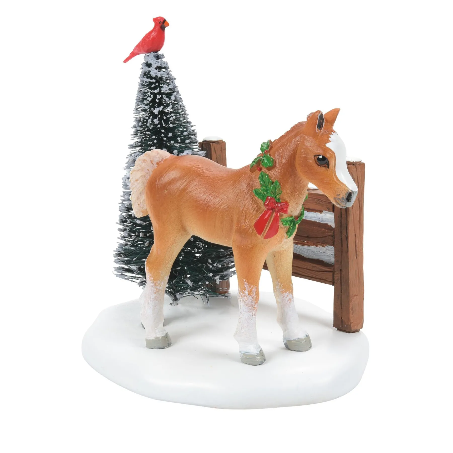 Village Accessories*Department 56 Cardinal Christmas Pony