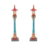 Christmas In The City Series*Department 56 Chinatown Post Lamps S/2