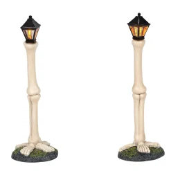 Halloween Village Accessories*Department 56 Femur Bone Street Lights