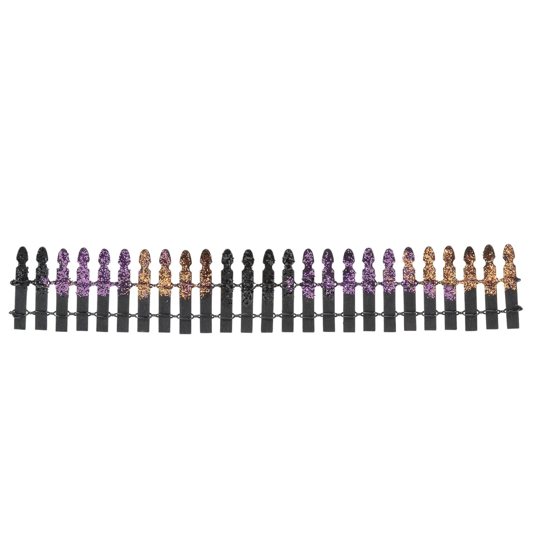 Halloween Village Accessories*Department 56 Halloween Glitter Fence