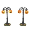 Halloween Village Accessories*Department 56 Hallows Eve Lit Street Lamps