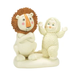 Snowbabies Classic Collection*Department 56 How Do You Scare A Lion?