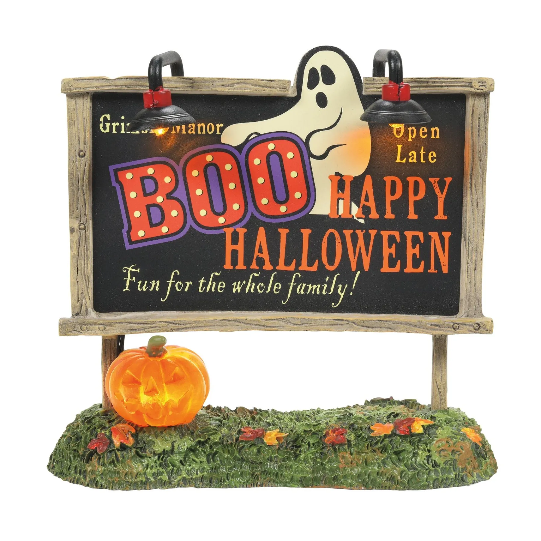 Halloween Village Accessories*Department 56 Lit Ghost Billboard