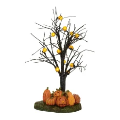 Halloween Village Accessories*Department 56 Lit Jack-O-Lantern Tree