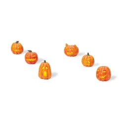 Halloween Village Accessories*Department 56 Lit Jack-O-Lanterns