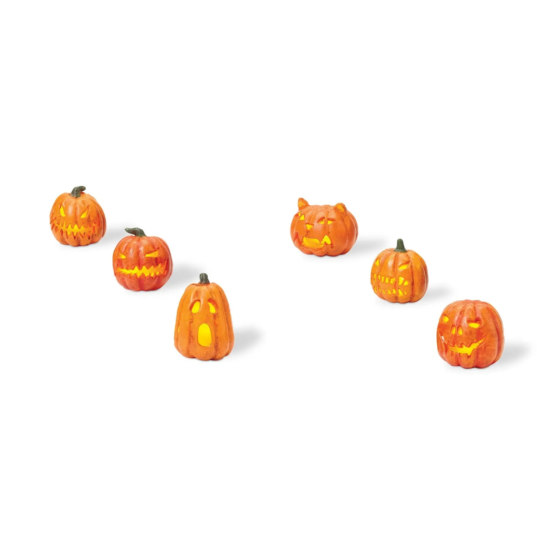 Halloween Village Accessories*Department 56 Lit Jack-O-Lanterns