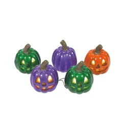 Halloween Village Accessories*Department 56 Lit Shiny Pumpkin String Light