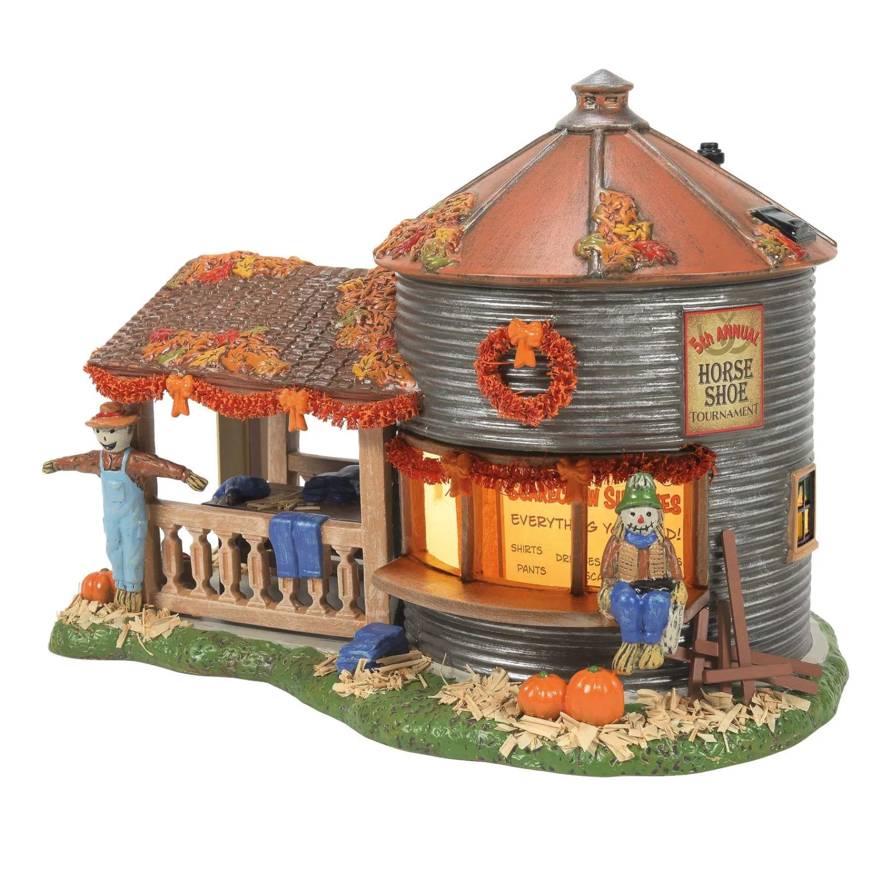 Snow Village Halloween*Department 56 Make & Take Scarecrow Shack