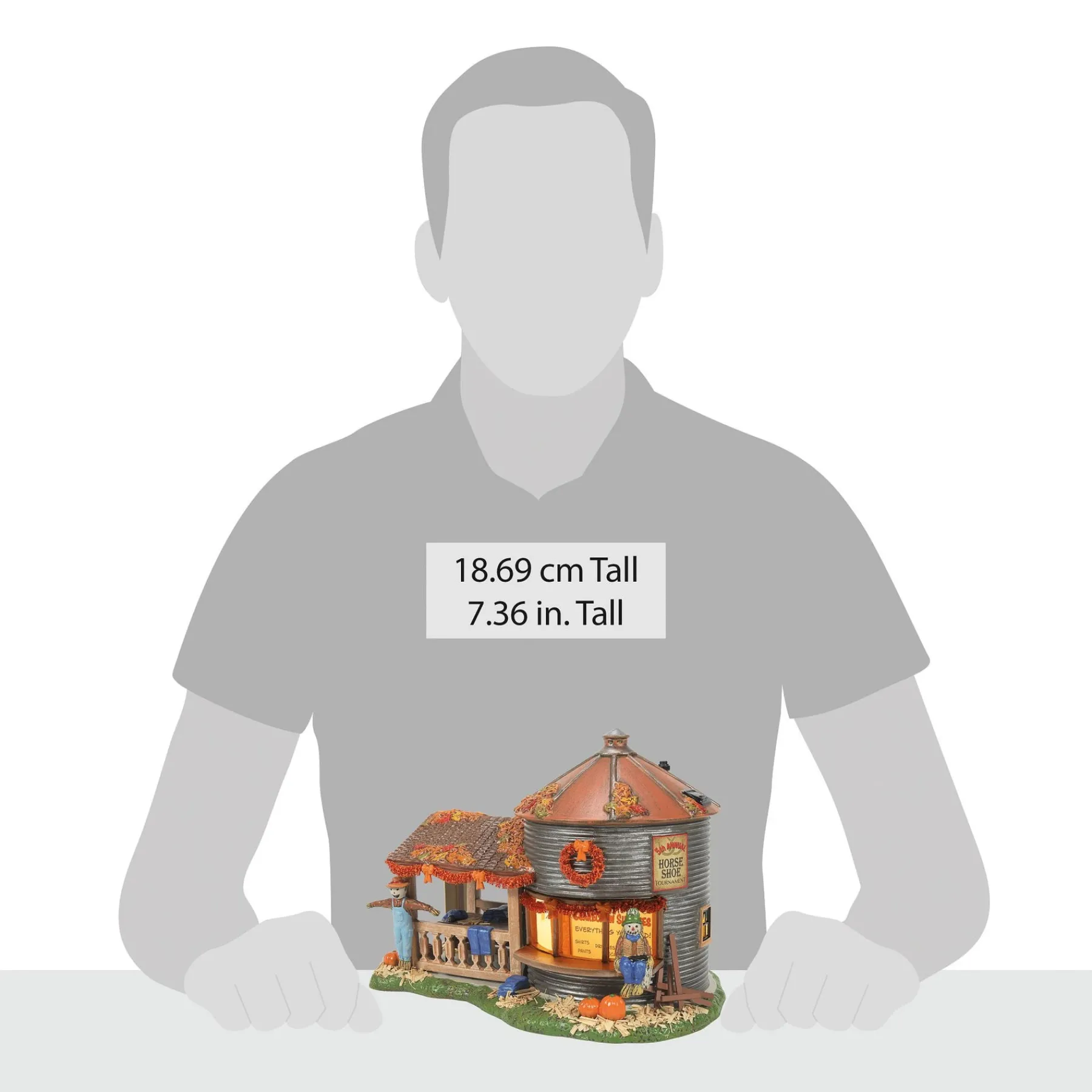 Snow Village Halloween*Department 56 Make & Take Scarecrow Shack