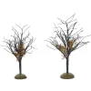 Halloween Village Accessories*Department 56 Midnight Moss Trees