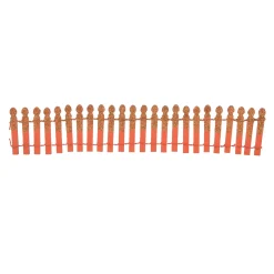 Halloween Village Accessories*Department 56 Pumpkin Orange Glitter Fence
