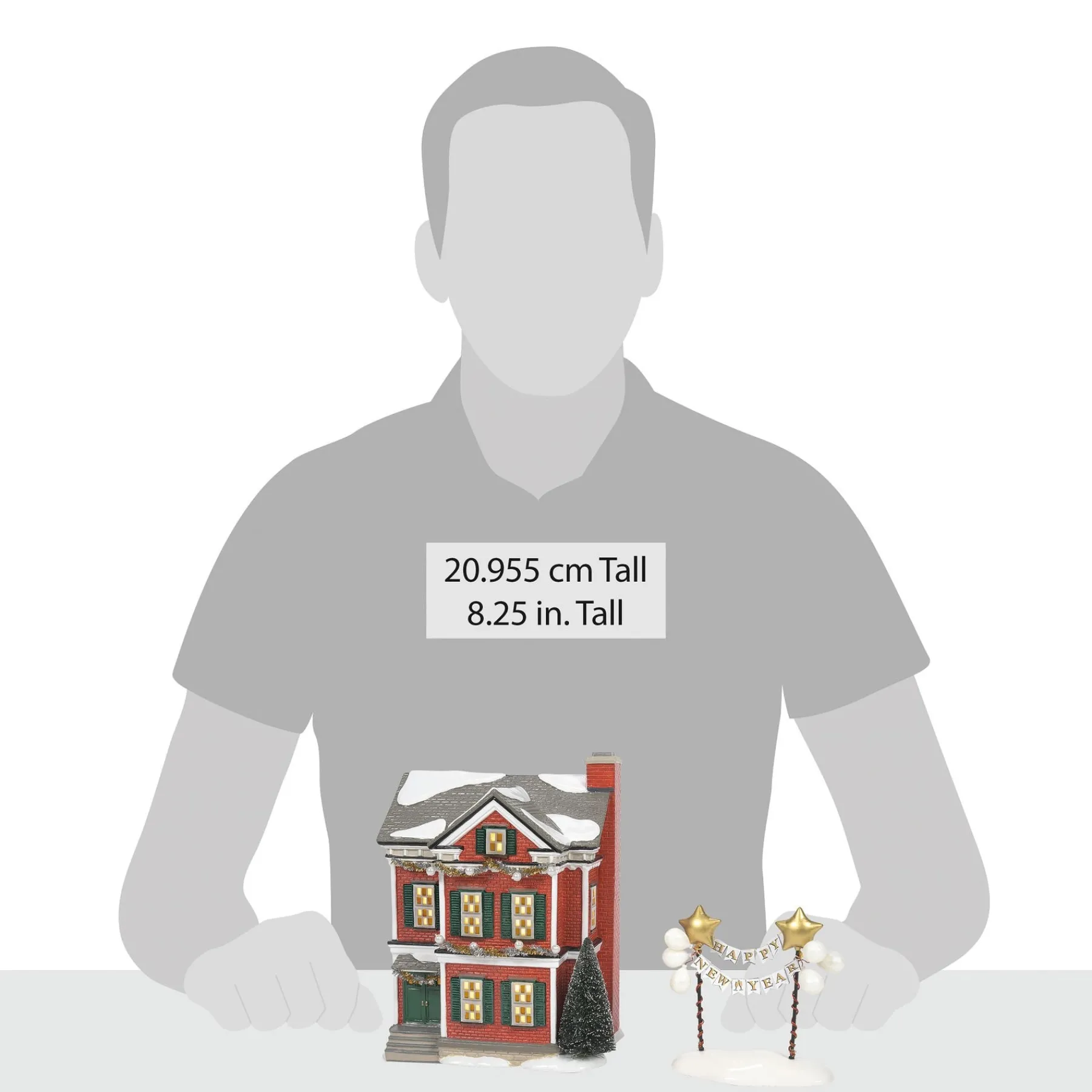 The Original Snow Village*Department 56 Ready For New Year's Eve st/2