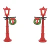 Village Accessories*Department 56 Red With Greens Street Lights