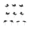 Halloween Village Accessories*Department 56 Set of 10 Halloween Crows