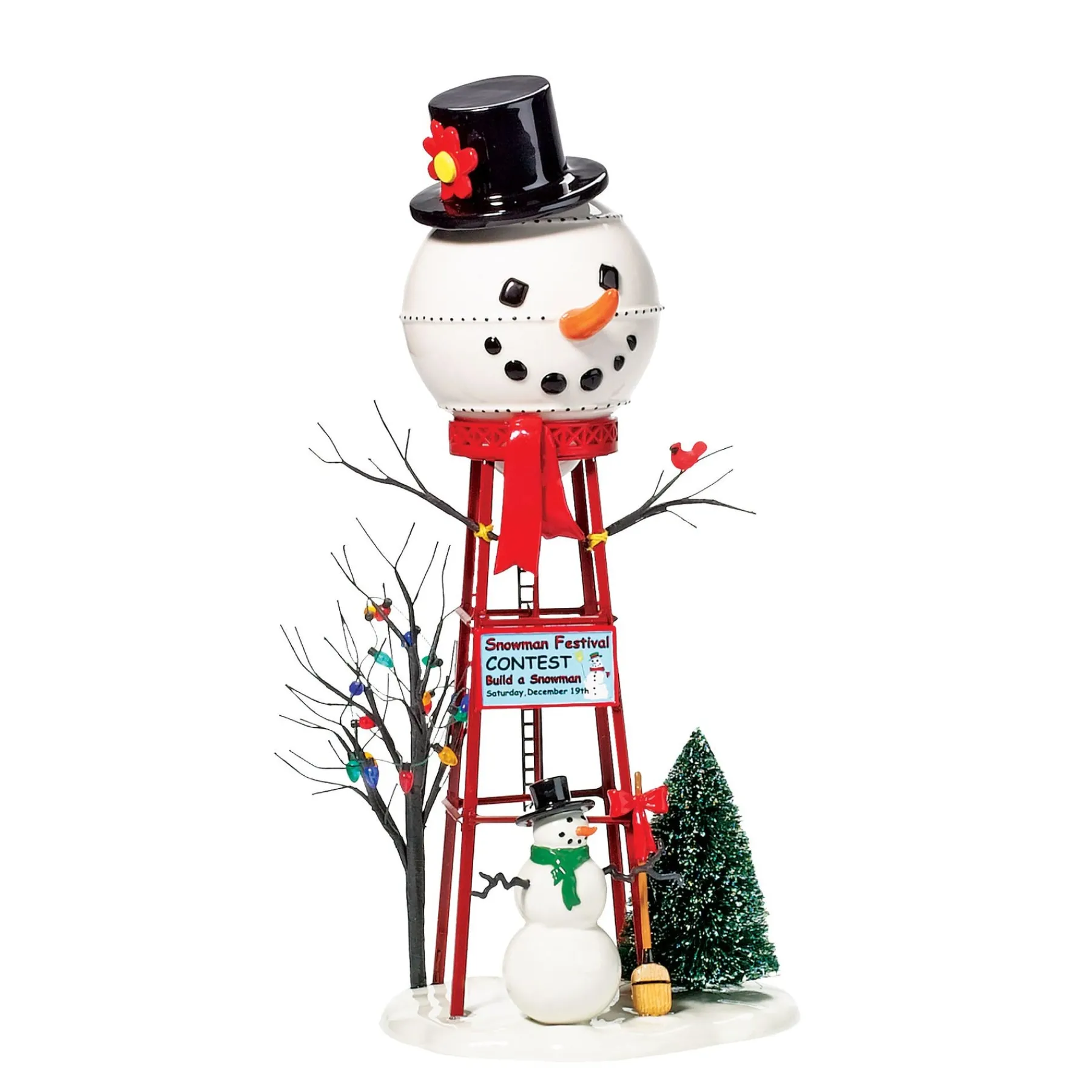 Village Accessories*Department 56 Snowman Watertower