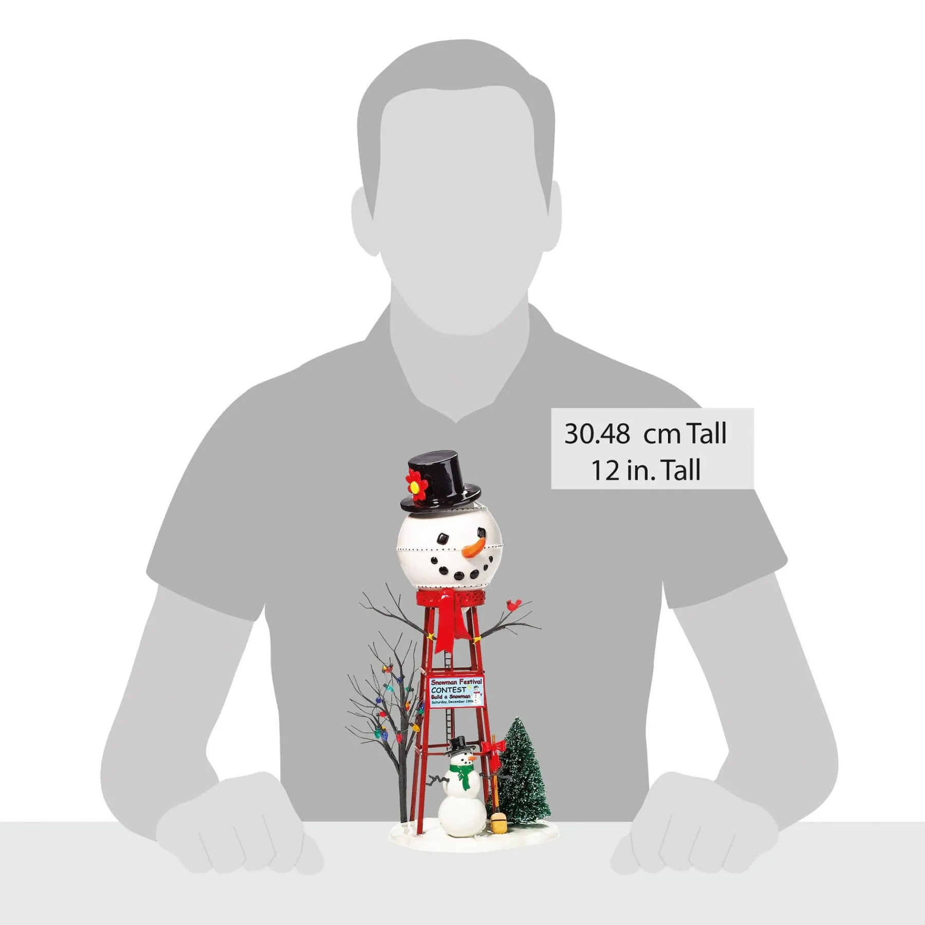 Village Accessories*Department 56 Snowman Watertower