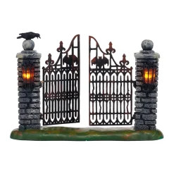 Halloween Village Accessories*Department 56 Spooky Wrought Iron Gate