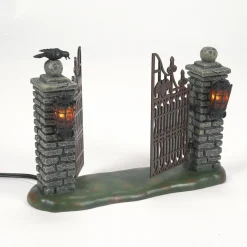 Halloween Village Accessories*Department 56 Spooky Wrought Iron Gate