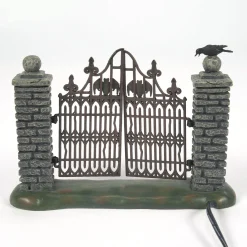 Halloween Village Accessories*Department 56 Spooky Wrought Iron Gate