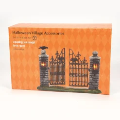 Halloween Village Accessories*Department 56 Spooky Wrought Iron Gate