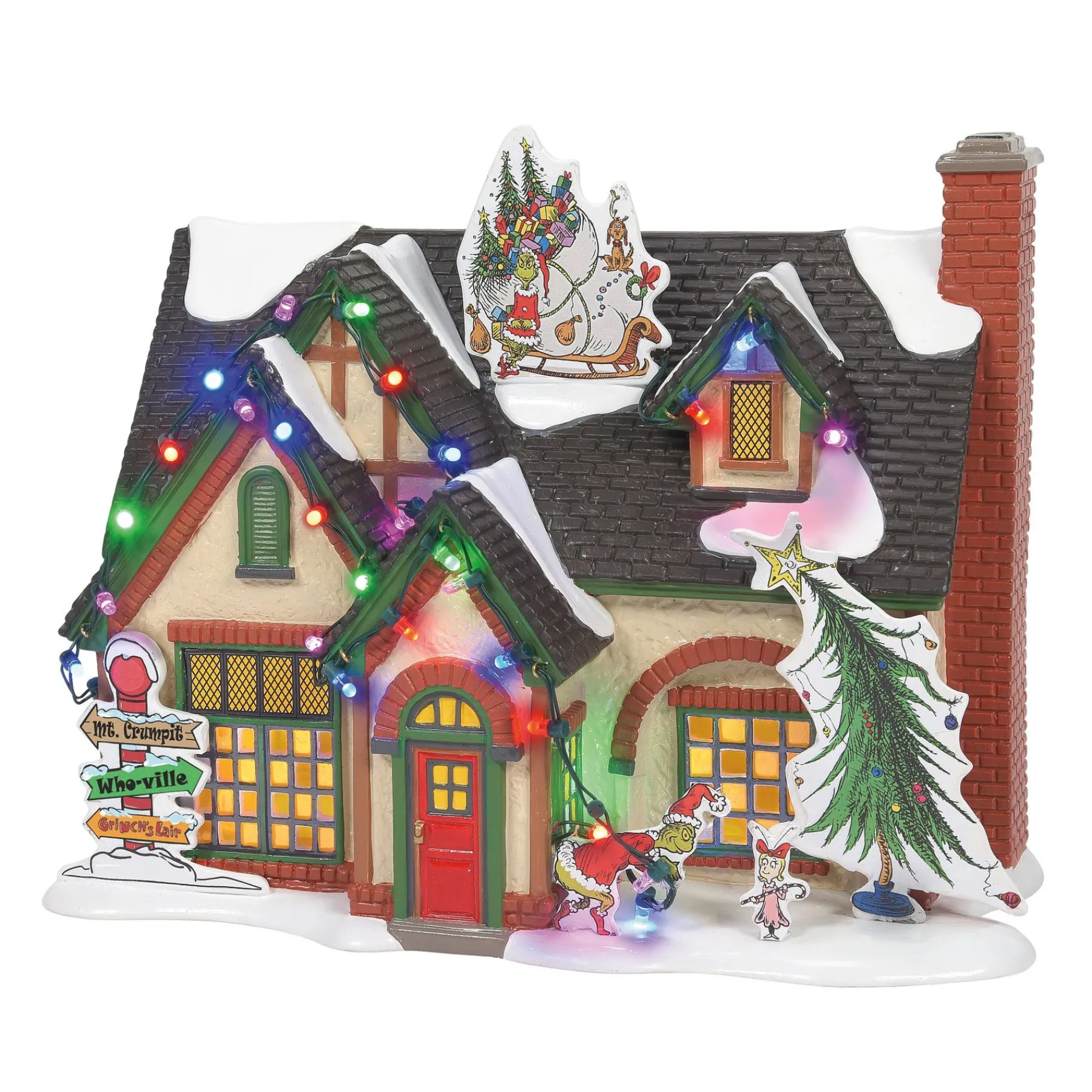 The Original Snow Village*Department 56 The Grinch House