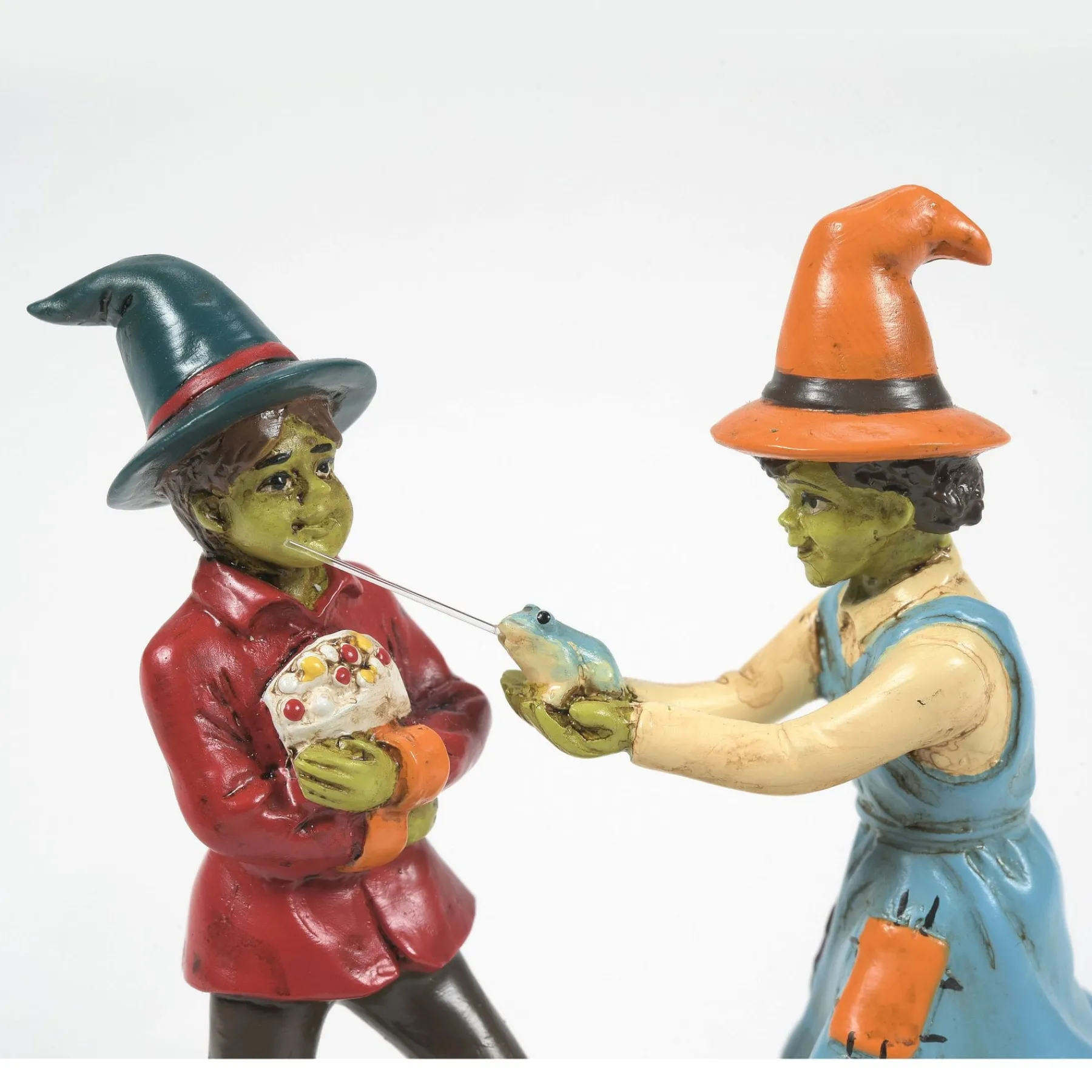 Snow Village Halloween*Department 56 The Squirting Frog Trick