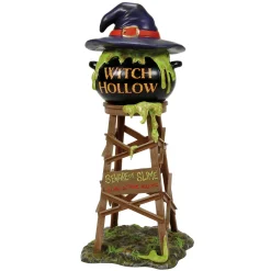 Snow Village Halloween*Department 56 Witch Hollow Watertower