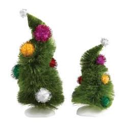 Grinch™ Village*Department 56 Wonky Trees, Set of 2