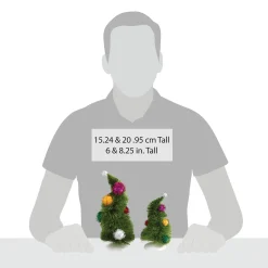Grinch™ Village*Department 56 Wonky Trees, Set of 2