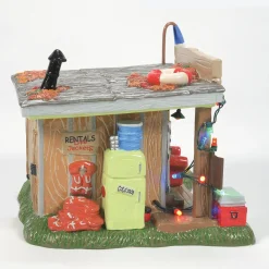 The Original Snow Village*Department 56 Xmas Vac Selling The Bait Shop